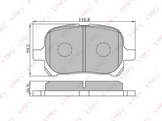 

Колодки торм.пер.LEXUS RX300 (AKE) 01-03, TOYOTA CAMRY(V20) (15) 96-99/99-01/COROLLA (AKE)