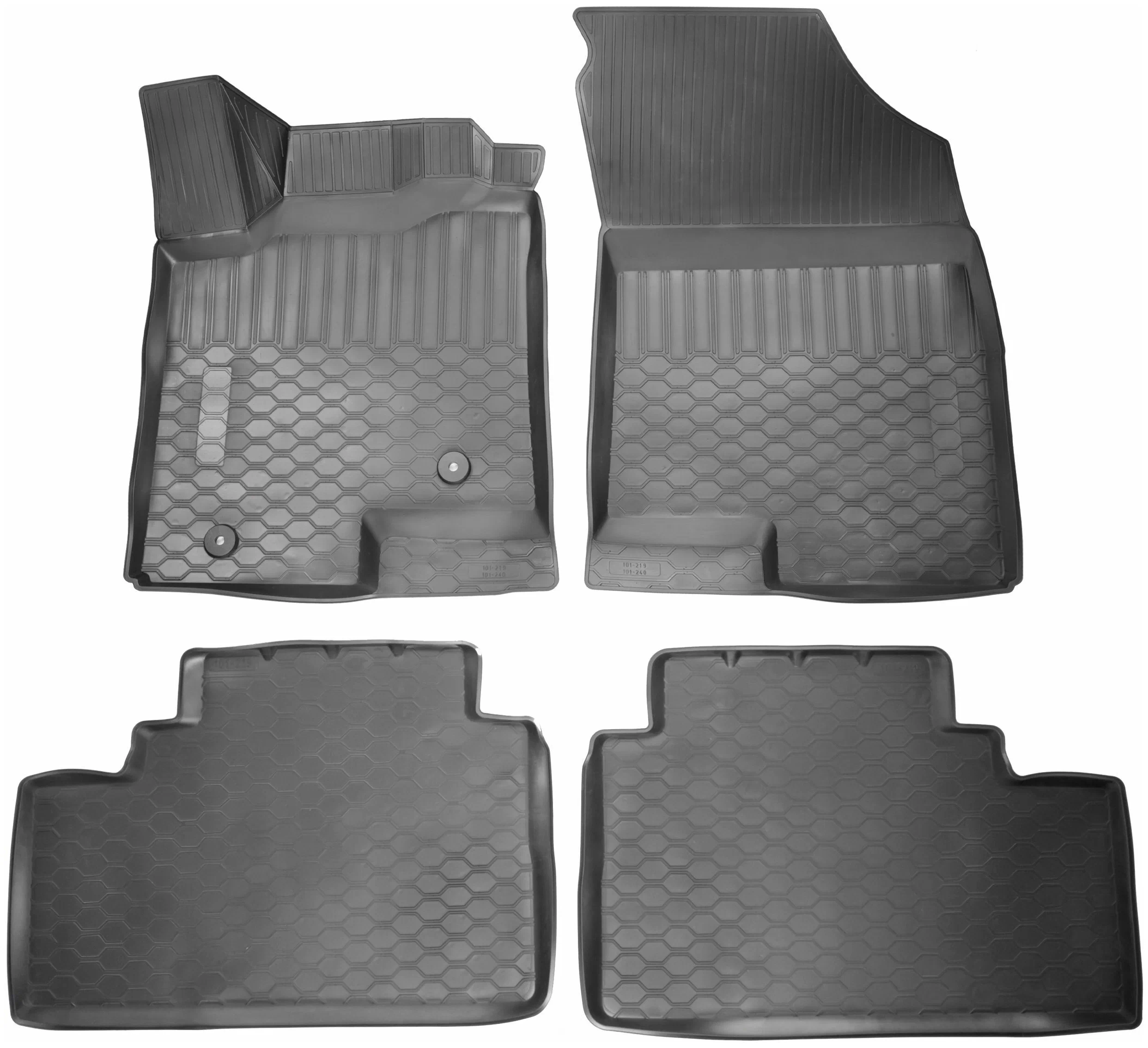 фото Коврик в салон автомобиля prestige geely emgrand x7 2013-2016 standart, черный, 4 шт