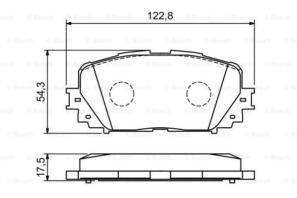 

Тормозные колодки Bosch дисковые 986494196