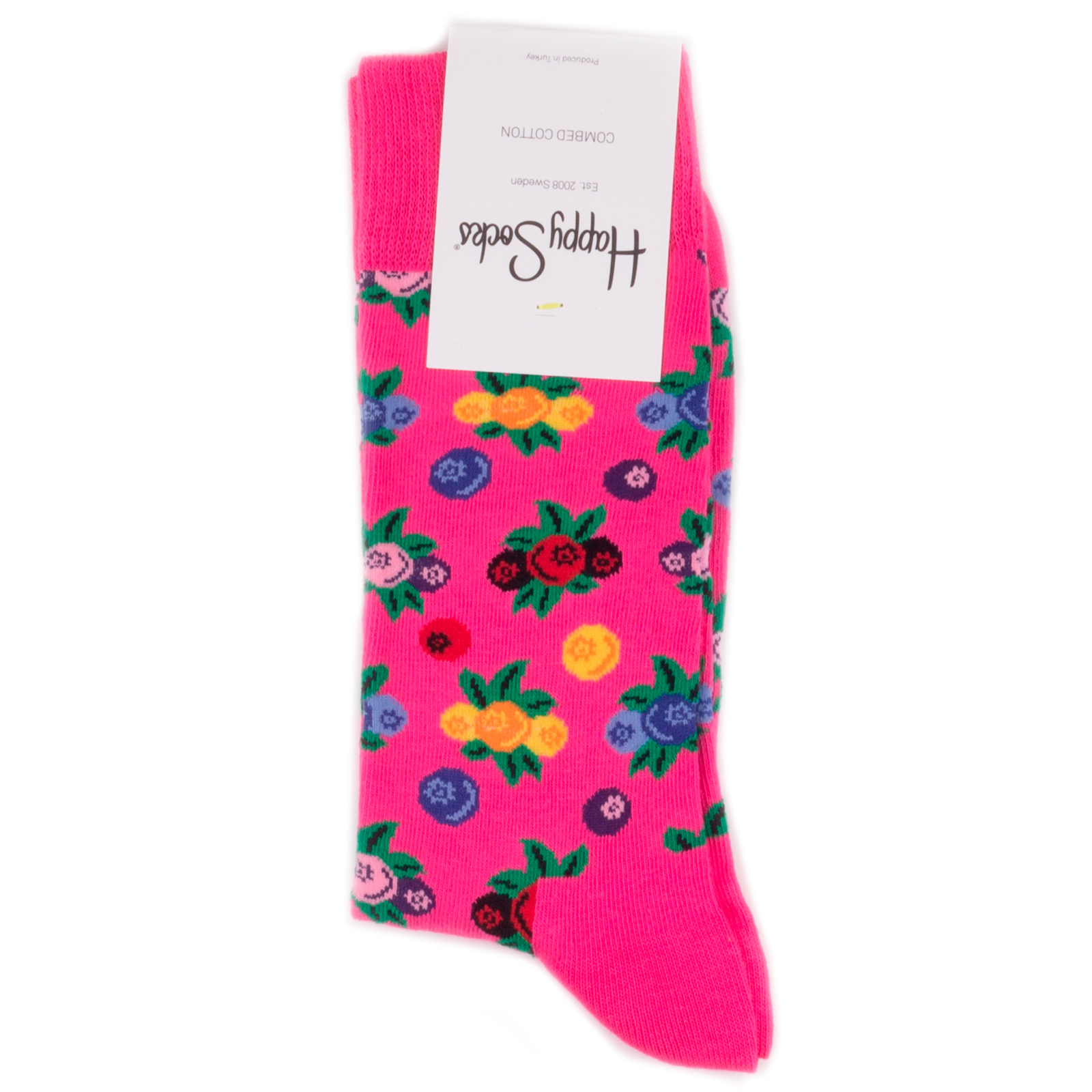 

Носки унисекс Happy Socks разноцветные, Разноцветный, HappySocksBerryPurple