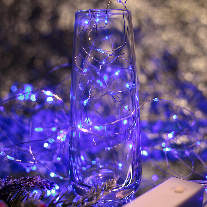 фото Новогодняя гирлянда светодиодная электрическая baziator роса h0146 20 м синяя