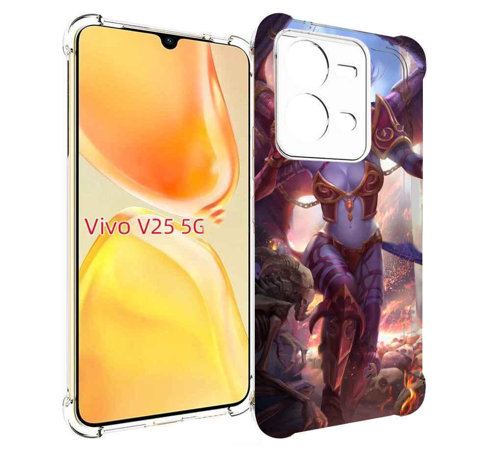 

Чехол MyPads queen of pain dota 2 для Vivo V25 5G / V25e, Прозрачный, Tocco