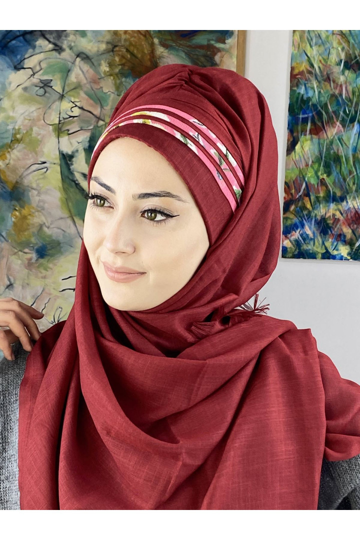

Хиджаб женский Butik Ambar 23KASHŞ09, красный (доставка из-за рубежа), 23KASHŞ01