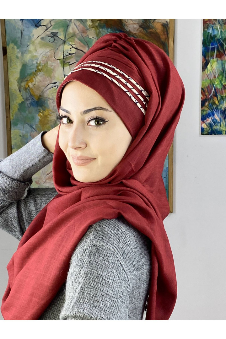 

Хиджаб женский Butik Ambar 23KASHS14 красный, 23KASHS12