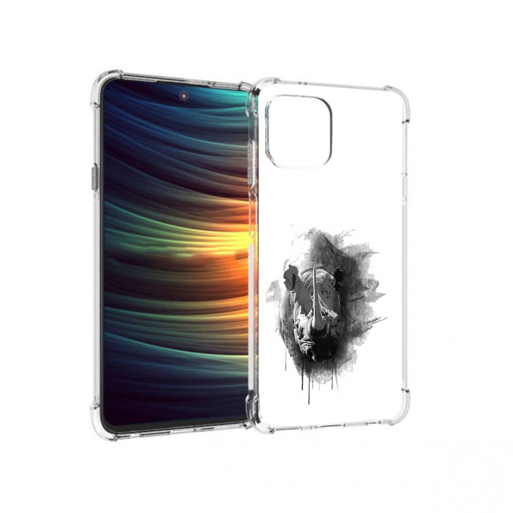 

Чехол MyPads Tocco для Motorola 20 Lite носорог (PT227073.348.523), Прозрачный, Tocco