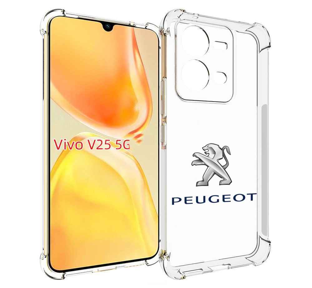 

Чехол MyPads peugeot-3 мужской для Vivo V25 5G / V25e, Прозрачный, Tocco