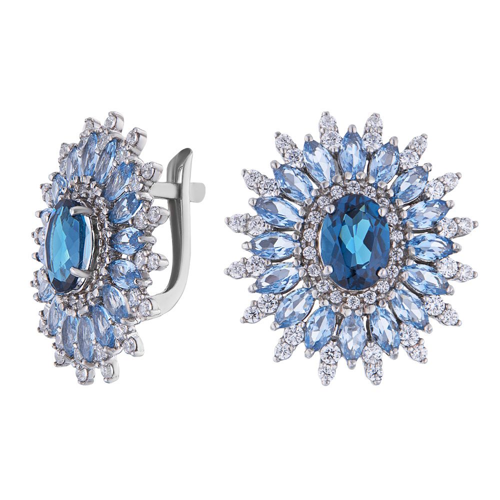 

Серьги из серебра с топазом ЮВЕЛИР КАРАТ 2729880/9тлс, 2729880/9тлс