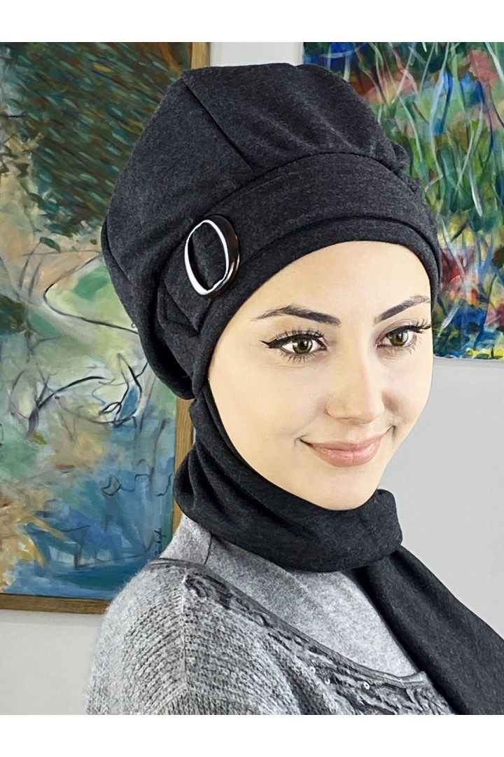 

Тюрбан женский Butik Ambar 23KASTB46 черный, 23KASTB46
