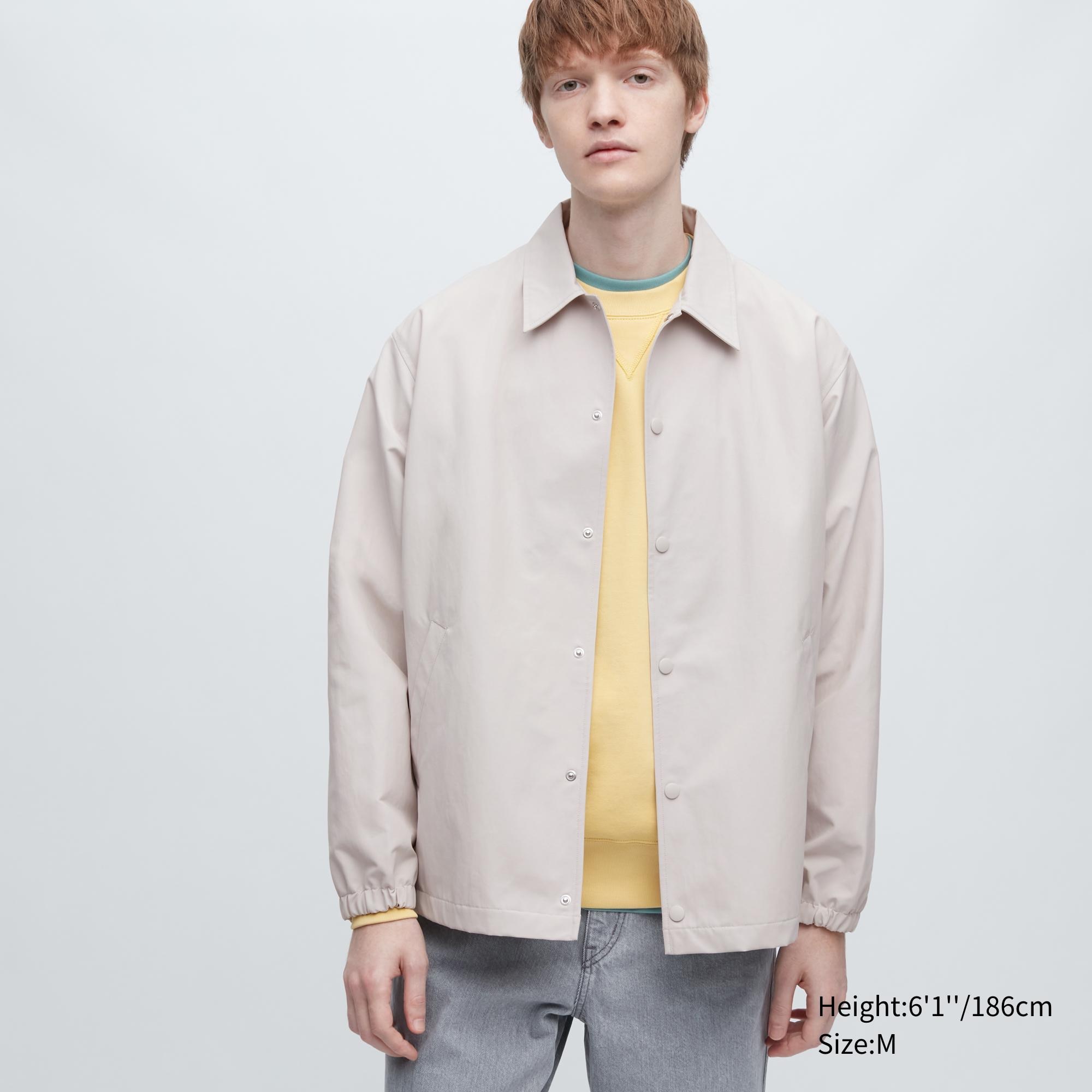 фото Ветровка мужская uniqlo 456986col30 бежевая 2xl (доставка из-за рубежа)