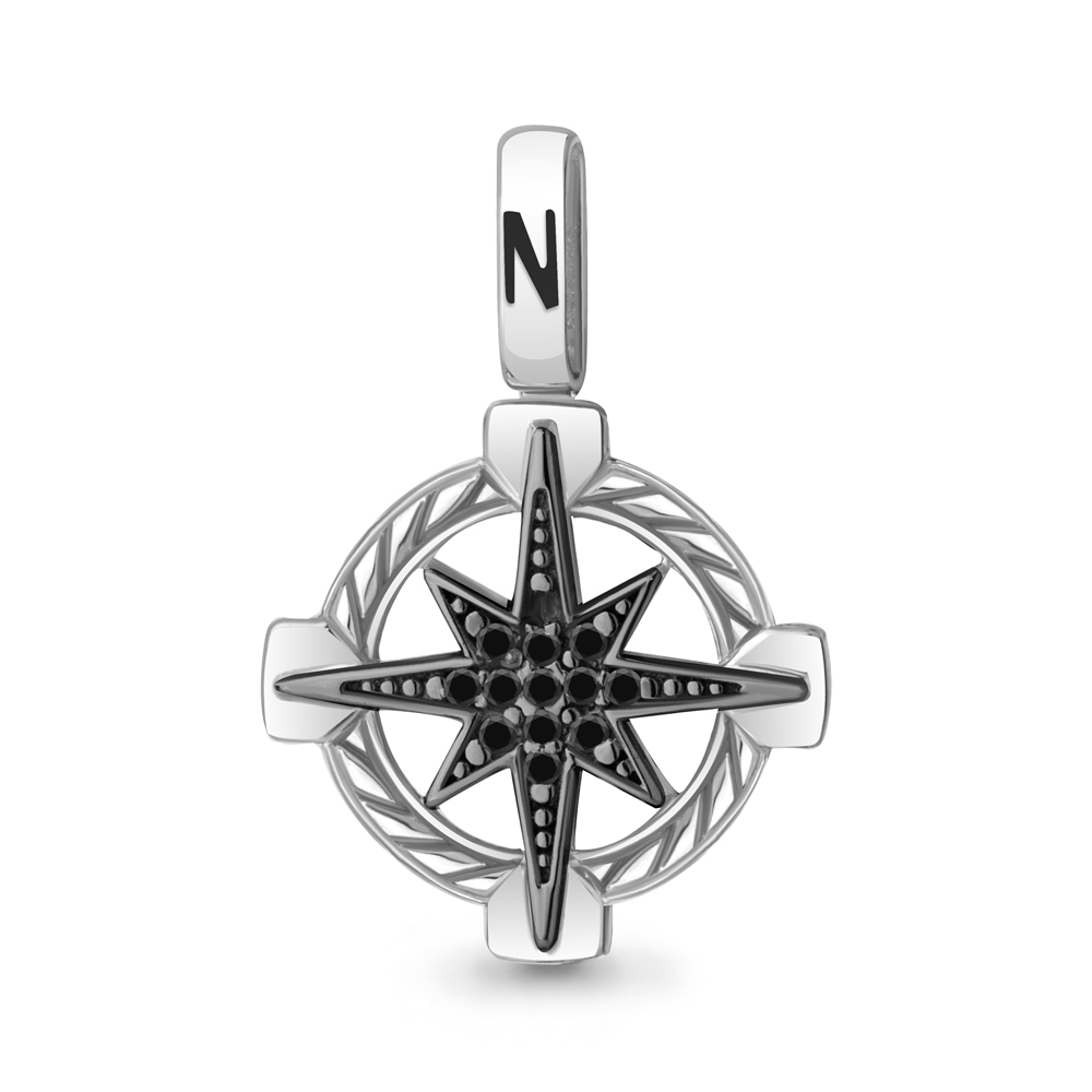 

Подвеска из серебра с кристаллом ювелирным\эмалью Aquamarine Aquamarine 24561Ч_925_р, 24561Ч_925_р