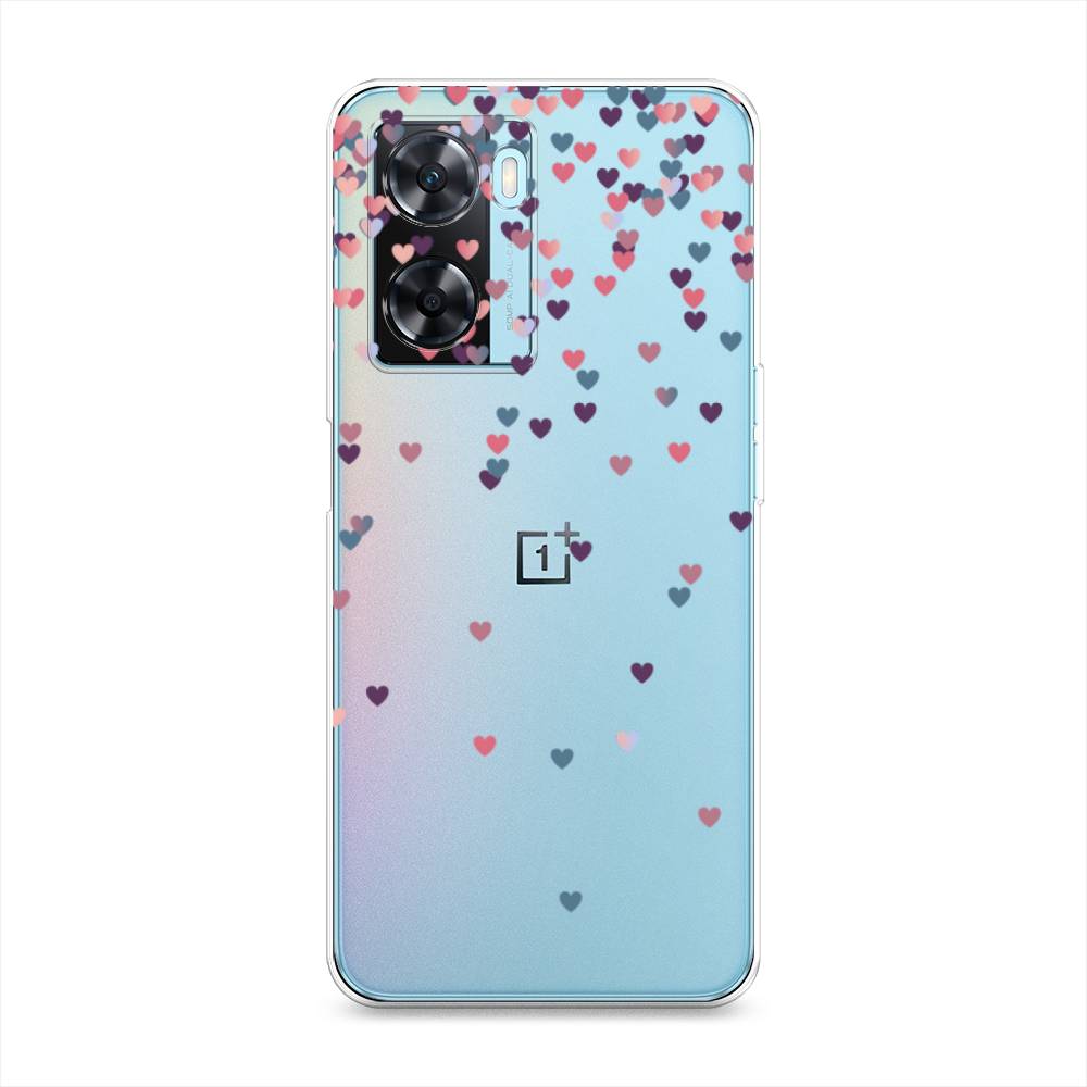 

Чехол на OnePlus Nord N20 SE "Посыпка сердечки", Розовый;фиолетовый, 153450-3