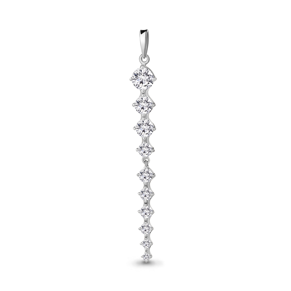 

Кулон из серебра с фианитом Aquamarine Aquamarine 24554А_925_р, 24554А_925_р