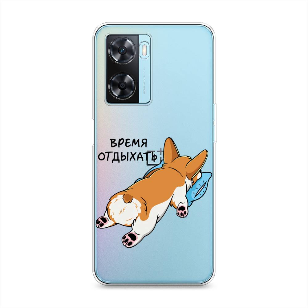 

Чехол на OnePlus Nord N20 SE "Корги отдыхает", Черный;коричневый;голубой, 153450-1