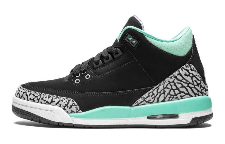 

Кеды унисекс Jordan Air Jordan 3 Retro Bleached Turquoise Mint Tiffany GS черные 36 EU, Черный, Air Jordan 3 Retro Bleached Turquoise Mint Tiffany GS