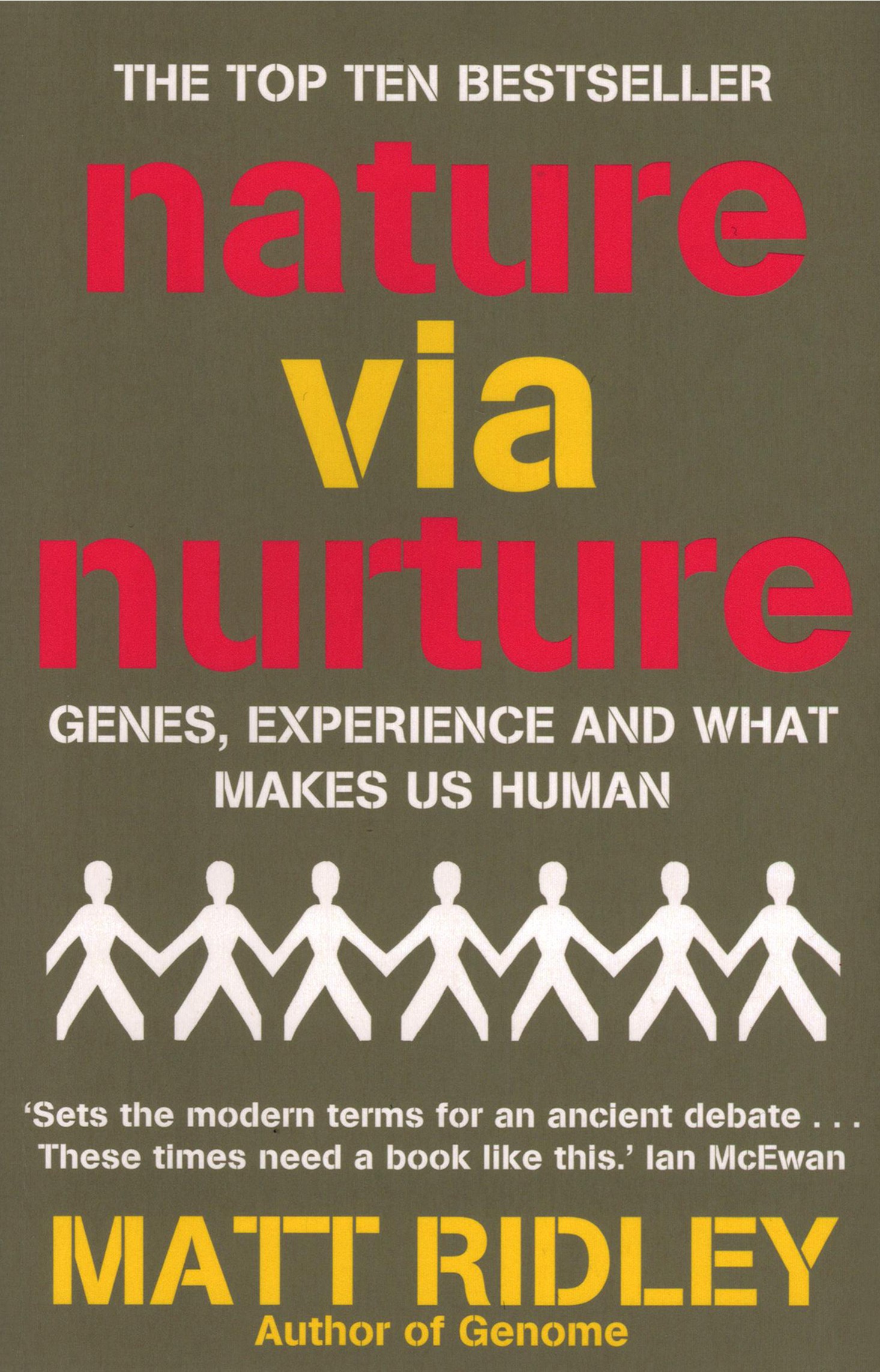 

Nature via Nurture Genes, Experience And What Makes Us Human