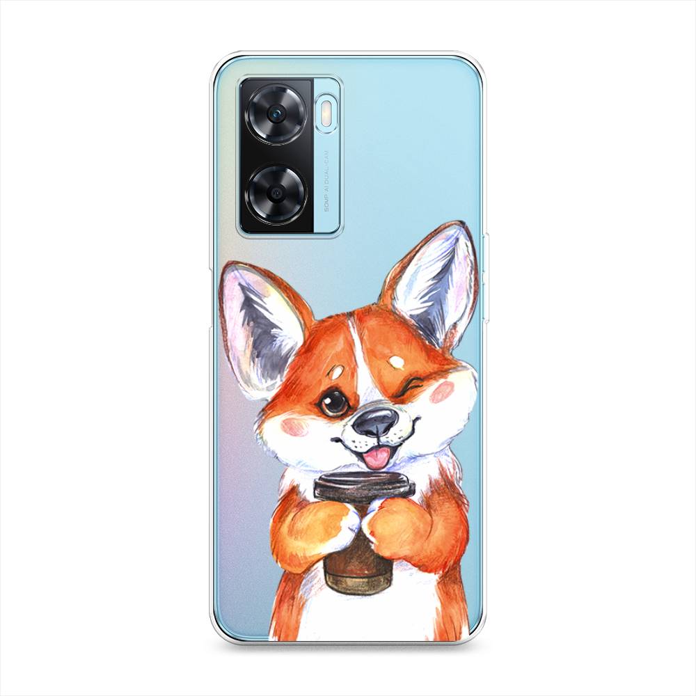 

Чехол на OnePlus Nord N20 SE "Корги с кофе", Оранжевый;белый, 153450-4