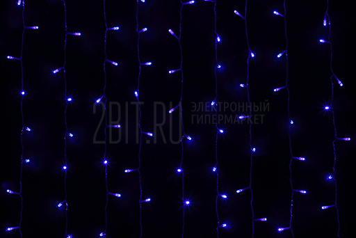 RB-OLDCL625-TB-E8 Гирлянда Занавес, 625 син LED ул, 2,5х1,