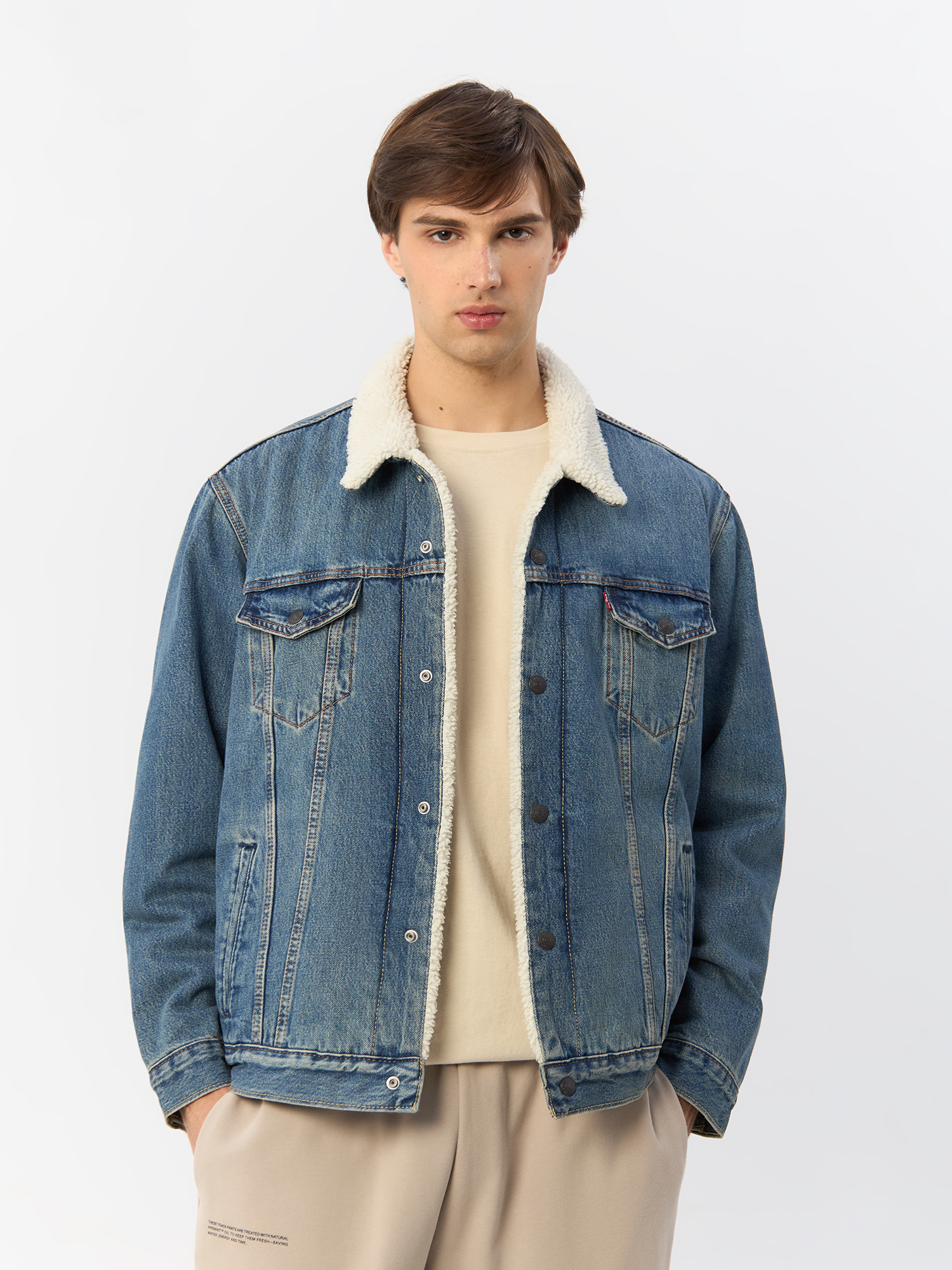 Джинсовая куртка мужская Levi's 16365-0128 синяя XXL