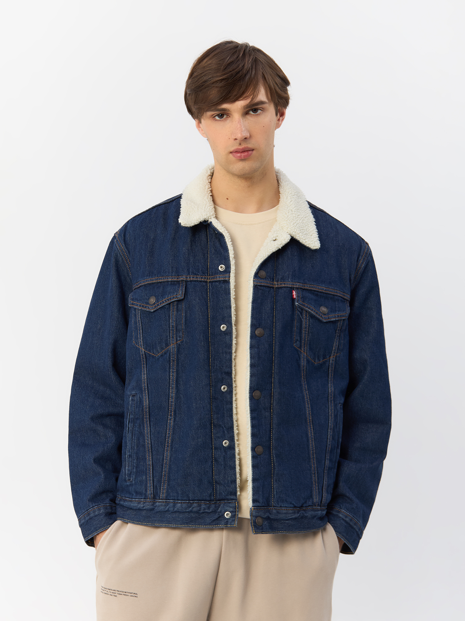 

Джинсовая куртка мужская Levi's 16365-0084 синяя XXL, Синий, 16365-0084