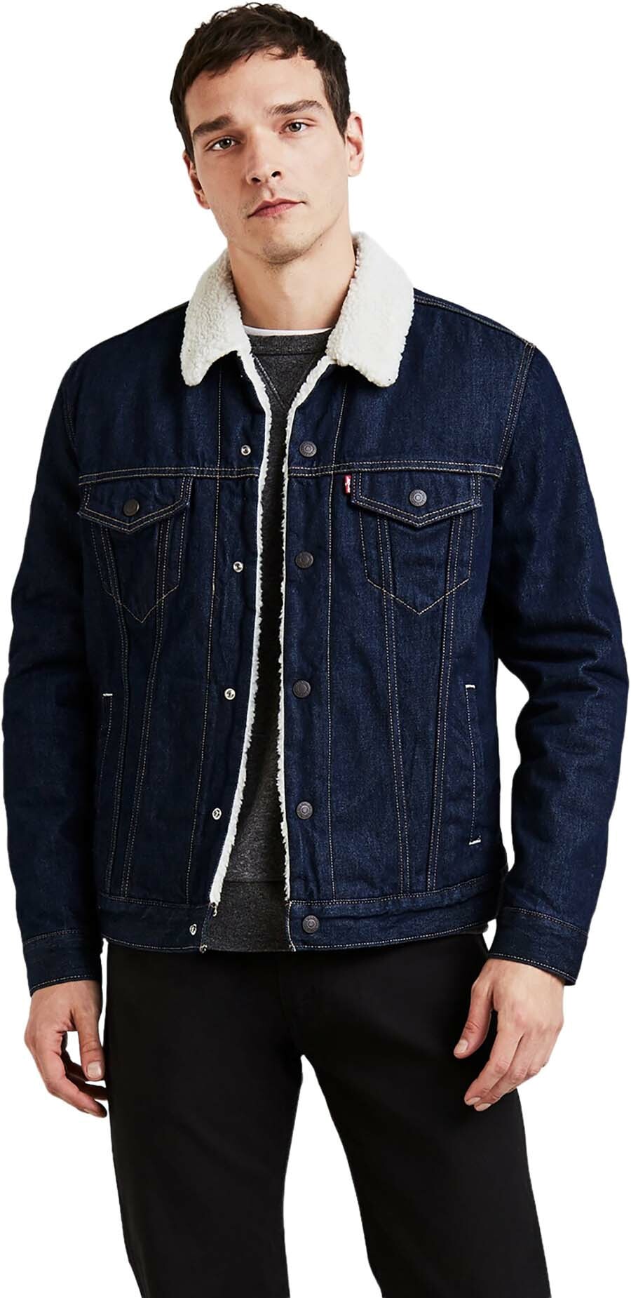 Джинсовая куртка мужская Levi's 16365-0084 синяя XXL