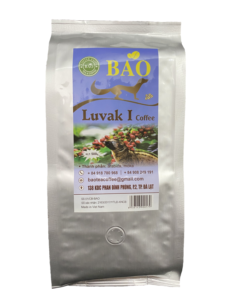 фото Вьетнамский кофе в зернах bao лювак (luvak i) 500г