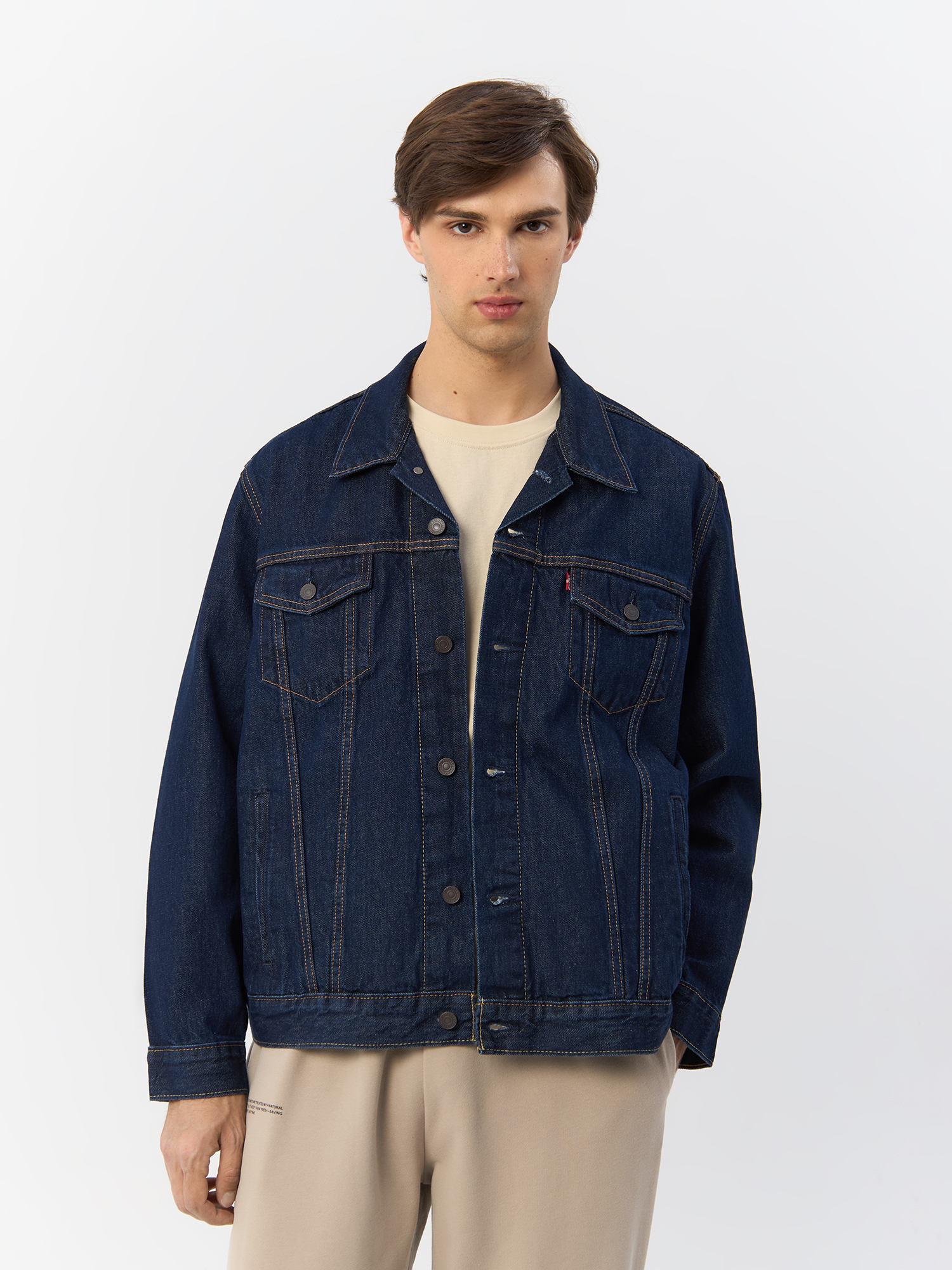 

Джинсовая куртка мужская Levi's 72334-0557 синяя XL, Синий, 72334-0557