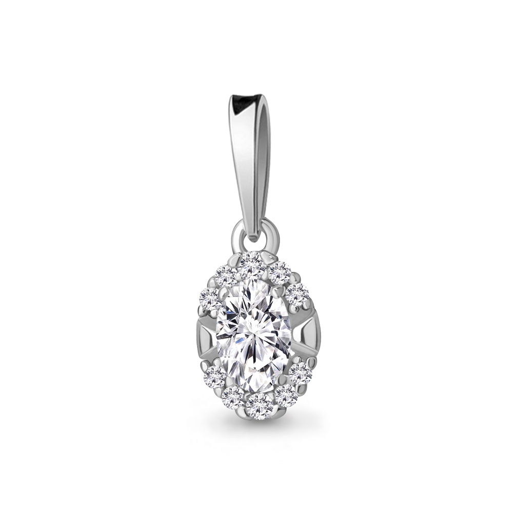 

Кулон из серебра с фианитом Aquamarine Aquamarine 24518А_925_р, 24518А_925_р