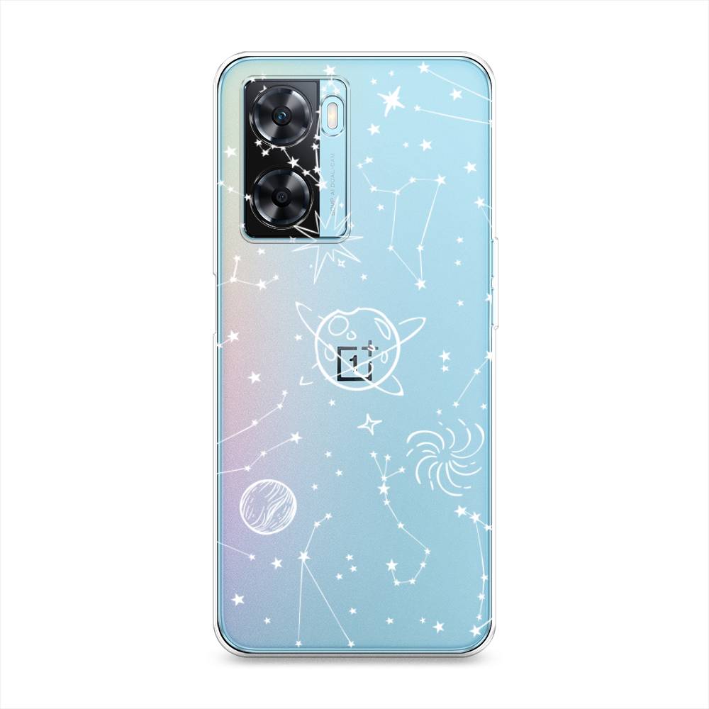 

Чехол на OnePlus Nord N20 SE "Планеты в космосе", Белый, 153450-2