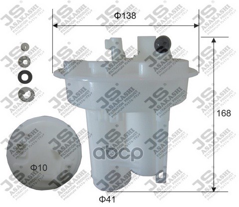 фото Фильтр топливный js asakashi fs27003 js asakashi арт. fs27003