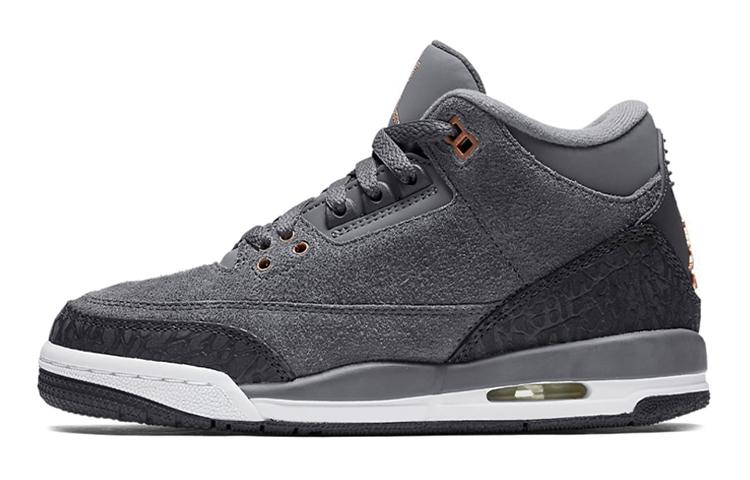 

Кеды унисекс Jordan Air Jordan 3 Retro Anthracite GS серые 37.5 EU, Серый, Air Jordan 3 Retro Anthracite GS