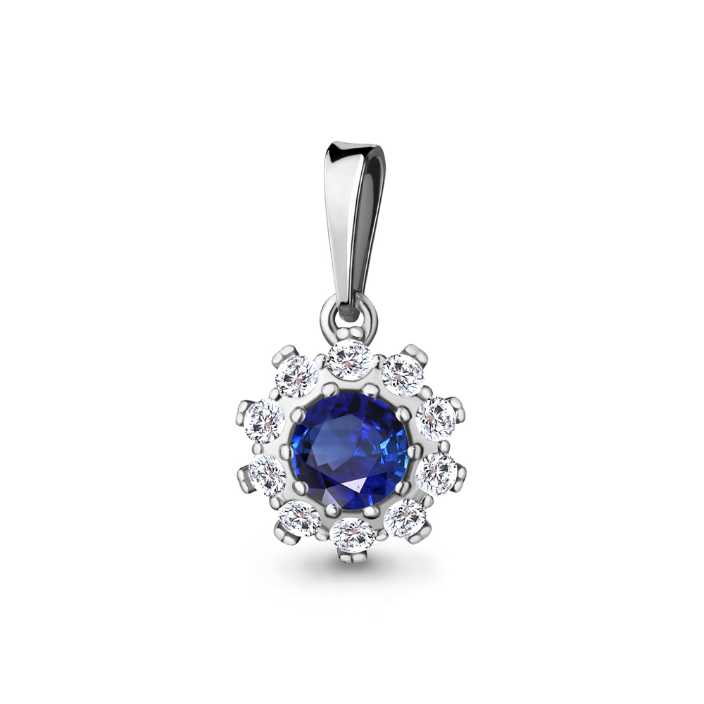 

Кулон из серебра с фианитом Aquamarine Aquamarine 24514АБ_925_р, 24514АБ_925_р