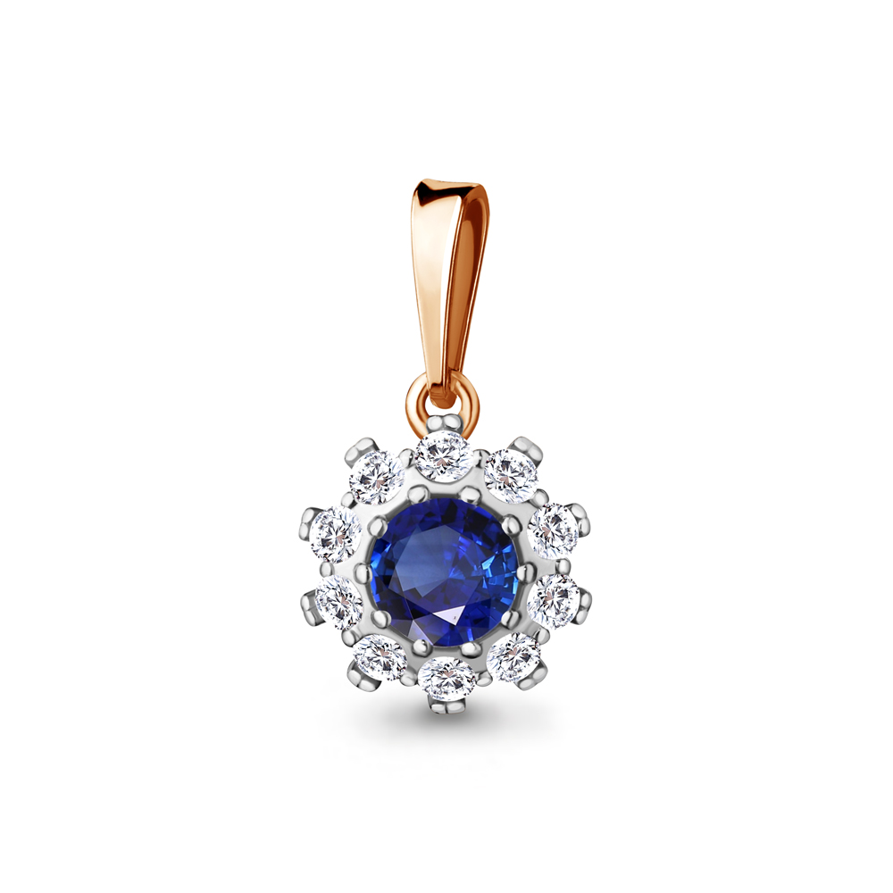 

Кулон из серебра с фианитом Aquamarine Aquamarine 24514АБ_925_з, 24514АБ_925_з