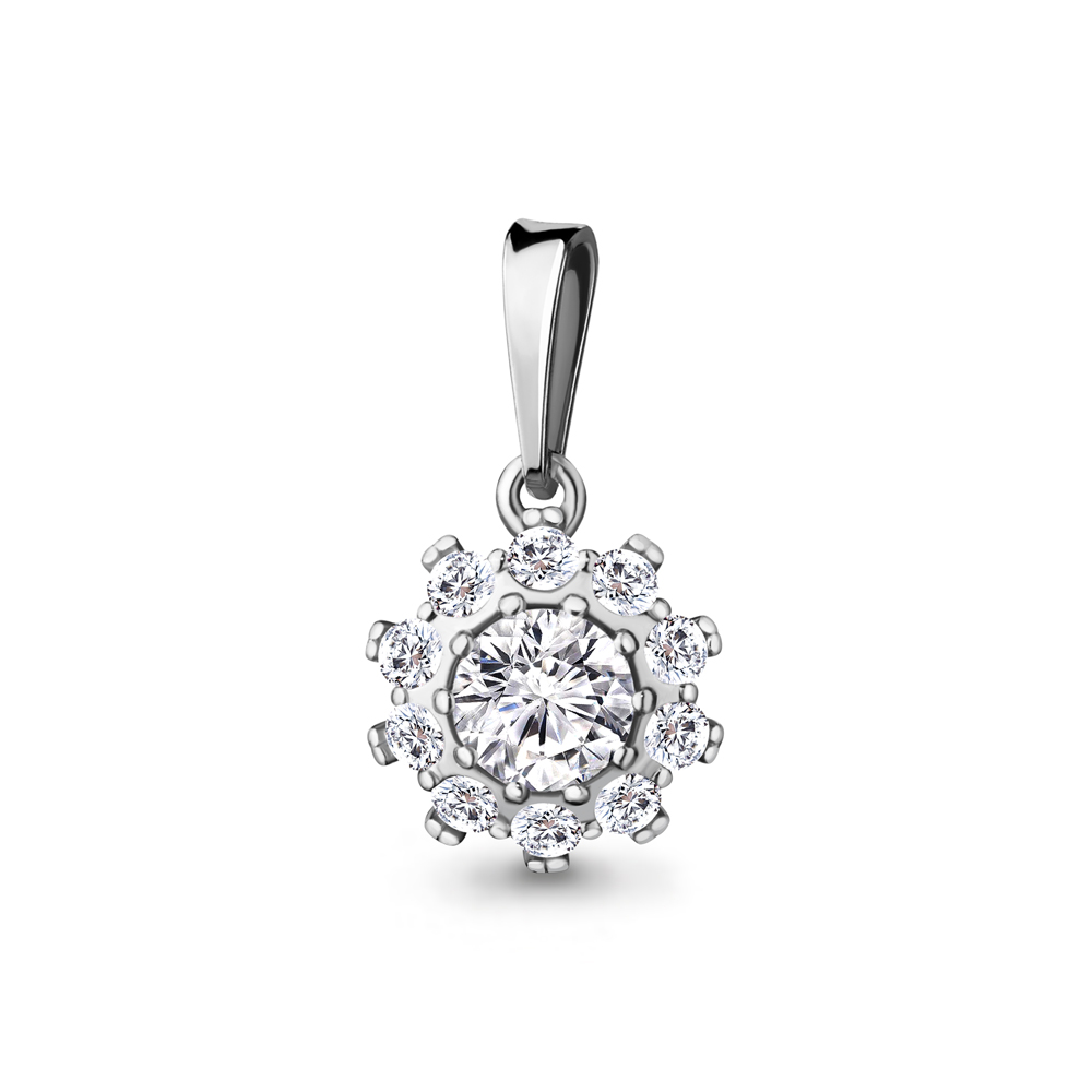 

Кулон из серебра с фианитом Aquamarine Aquamarine 24514А_925_р, 24514А_925_р