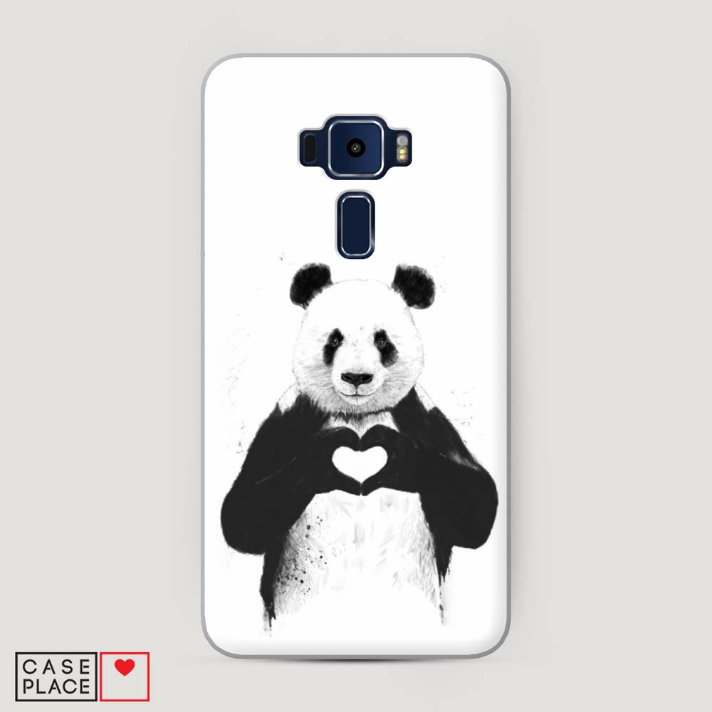 

Чехол Awog на Asus Zenfone 3 ZE552KL "Панда love", Серебристый, 41250-10