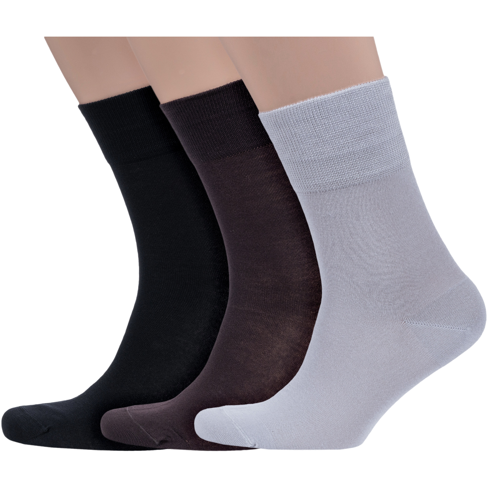 

Комплект носков мужских Grinston socks 3-15D1 разноцветных 25, Черный;коричневый;серый, 3-15D1