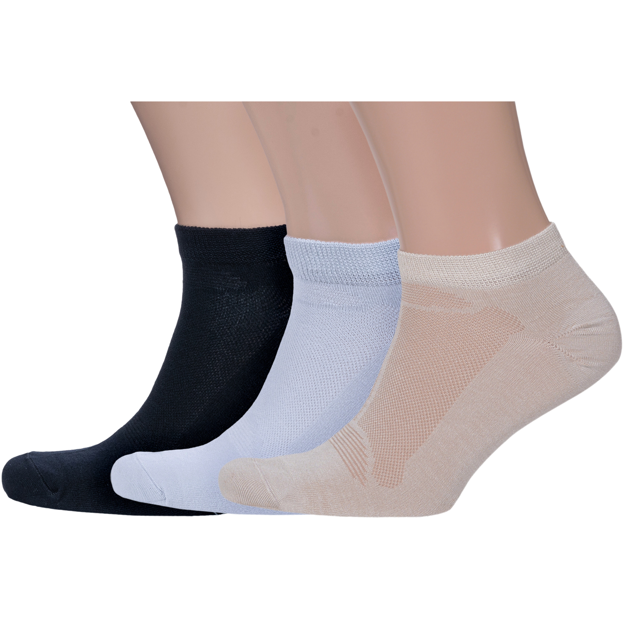 Комплект носков унисекс Grinston socks 3-15D33 разноцветных 27-29