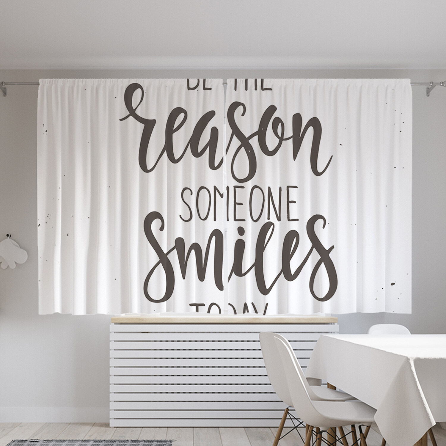 

Классические шторы JoyArty "Улыбайся каждый день", Oxford DeLux, 2 полотна 145x180 см, Улыбайся каждый день