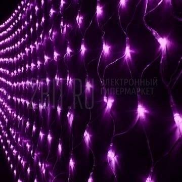 фото Ntld300-v-e гирлянда сетка уличная , 300 led, 2х1,5 м, фиоле shlights