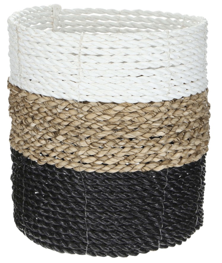 

Корзина Rattan Grand Deco декоративная полосатая 18 см