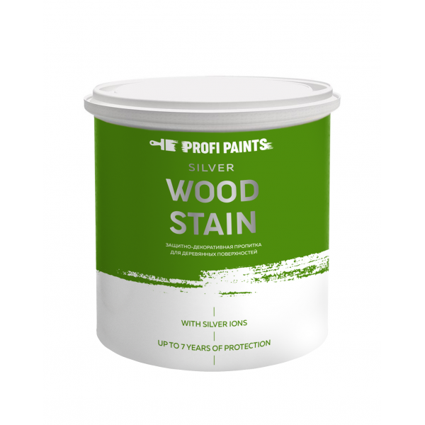 

Пропитка для дерева ProfiPaints SILVER WOOD STAIN 9 л Темный орех