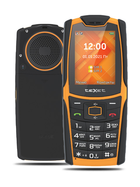 фото Сотовый телефон texet tm-521r black-orange