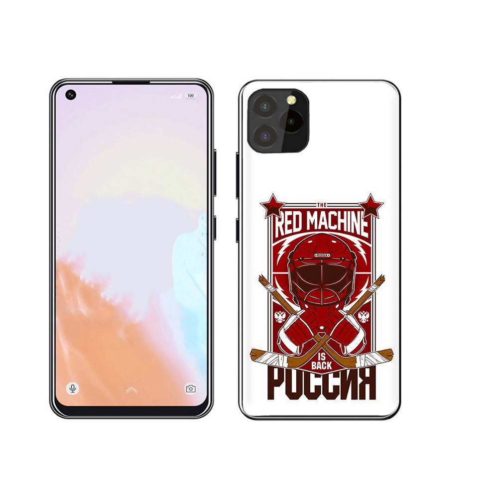 

Чехол MyPads Tocco для Oukitel C21 Pro хоккей россия, Прозрачный, Tocco