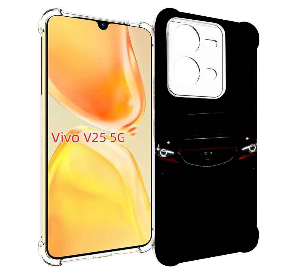 

Чехол MyPads mazda 2 мужской для Vivo V25 5G / V25e, Прозрачный, Tocco