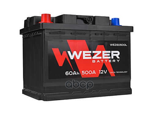WEZ60500L_аккумуляторная батарея! 60Ah 500A +слева 242/175/190