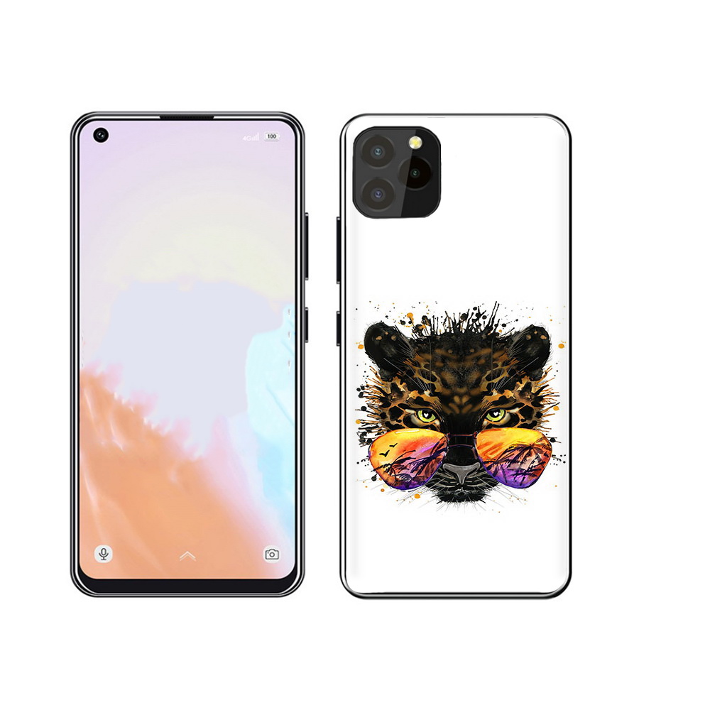

Чехол MyPads Tocco для Oukitel C21 Pro тропический леопард, Прозрачный, Tocco