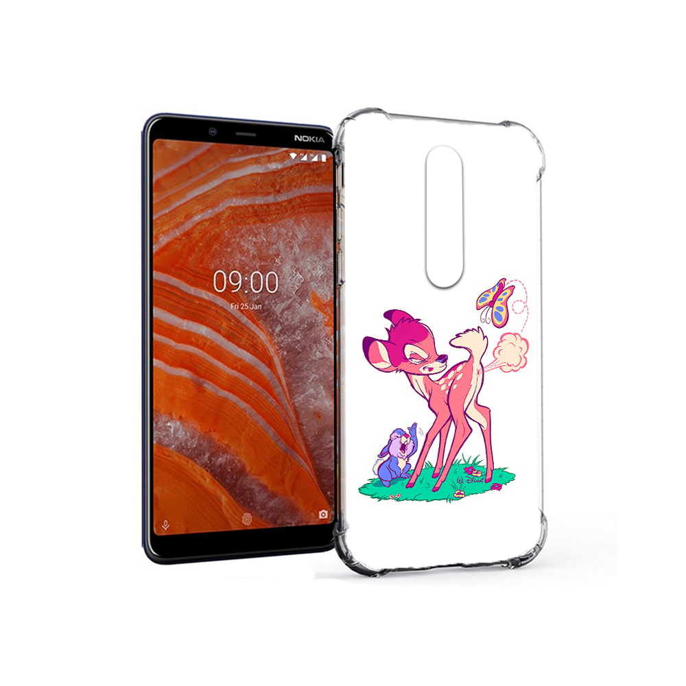 

Чехол MyPads Tocco для Nokia 3.1 Plus смешной олененок (PT121397.96.610), Прозрачный, Tocco
