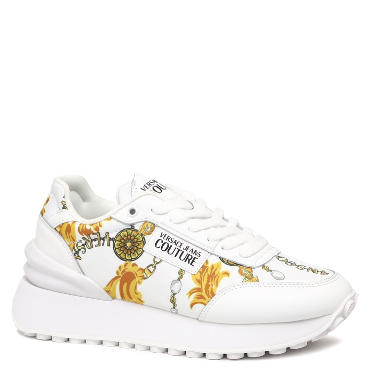 Кроссовки женские Versace Jeans Couture 75VA3SH2 белые 36 EU 12880₽