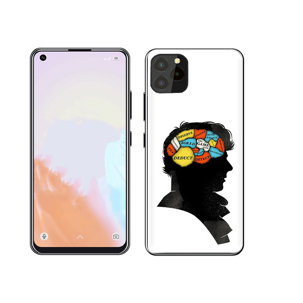 

Чехол MyPads Tocco для Oukitel C21 Pro темный рисунок, Прозрачный, Tocco