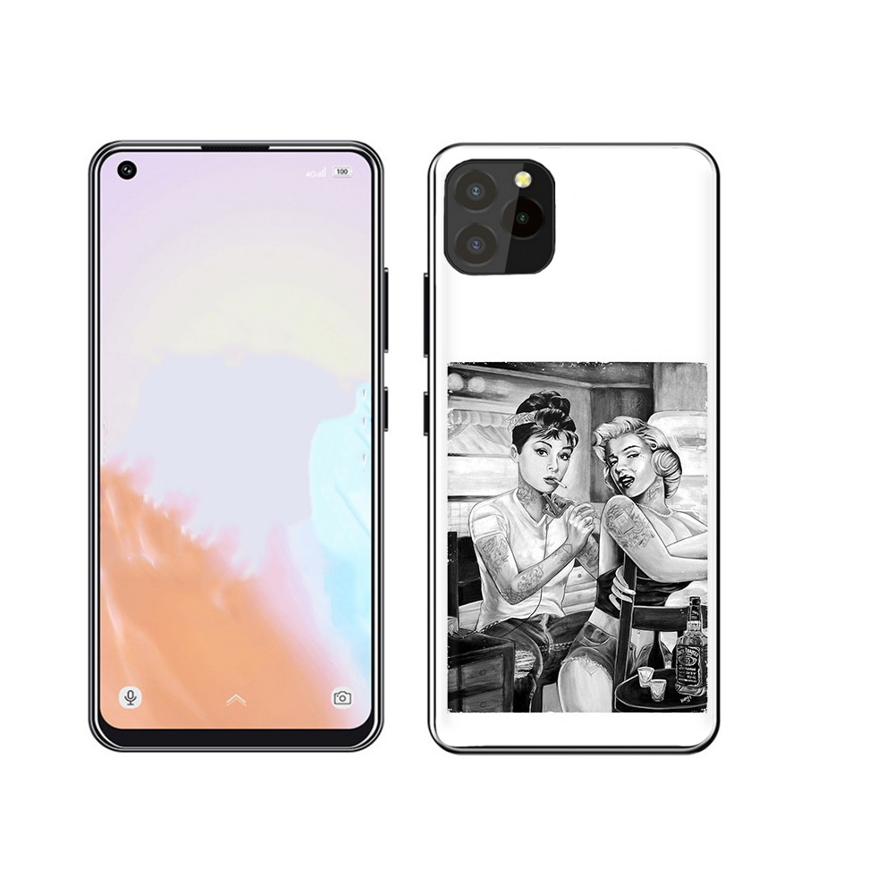 

Чехол MyPads Tocco для Oukitel C21 Pro тату мастер, Прозрачный, Tocco