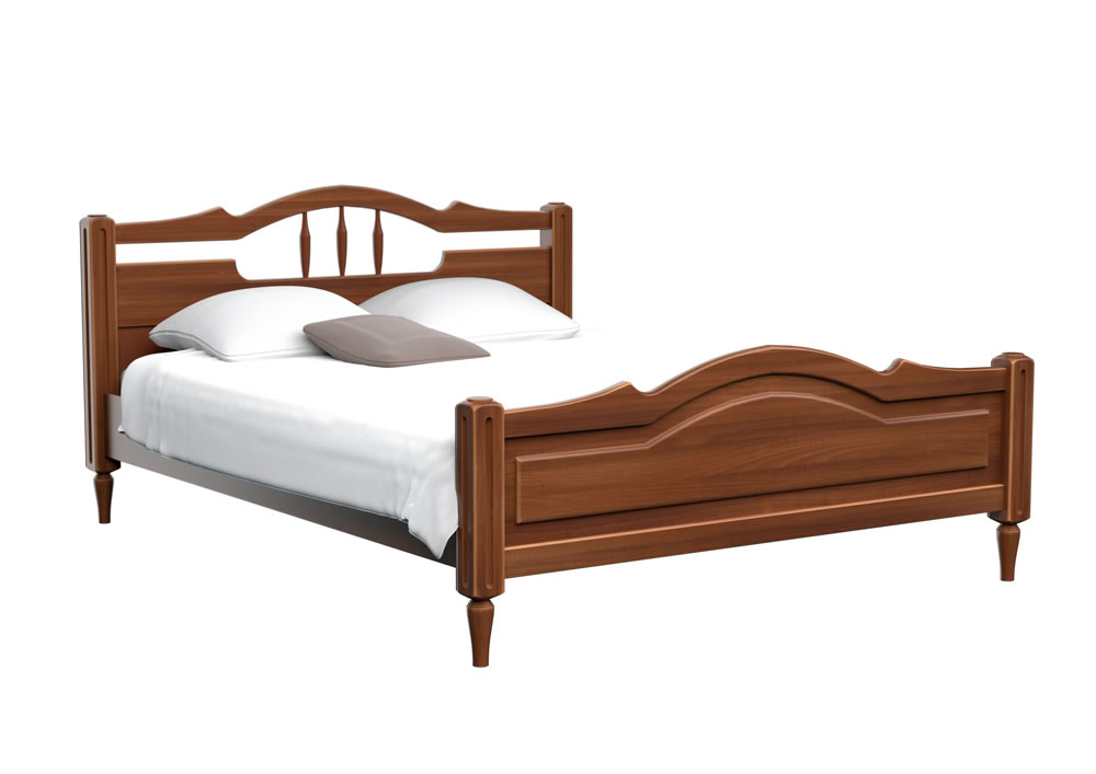 Кровать Дримлайн Луиза ясень-старая вишня 160х195